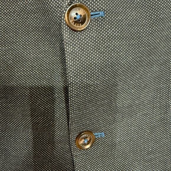 Ted Baker Men's Size 2XL Double‎ Button Blazer Gray Microdot Office Professional - Picture 5 of 15